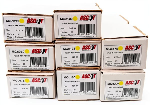 Ascot Wheel Weights Clip On Lead 0252oz Bundle-0