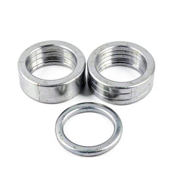 GROBARPART Engine Oil Drain Plug Gasket Aluminum 24mm O.D. 2mm Thick-2