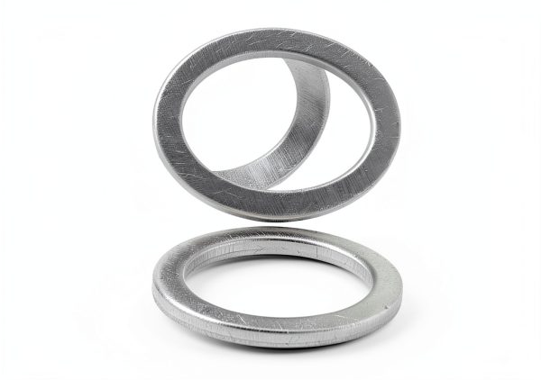 GROBARPART Engine Oil Drain Plug Gasket Aluminum 24mm O.D. 2mm Thick-1
