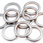 GROBARPART Engine Oil Drain Plug Gasket Aluminum 24mm O.D. 2mm Thick-0