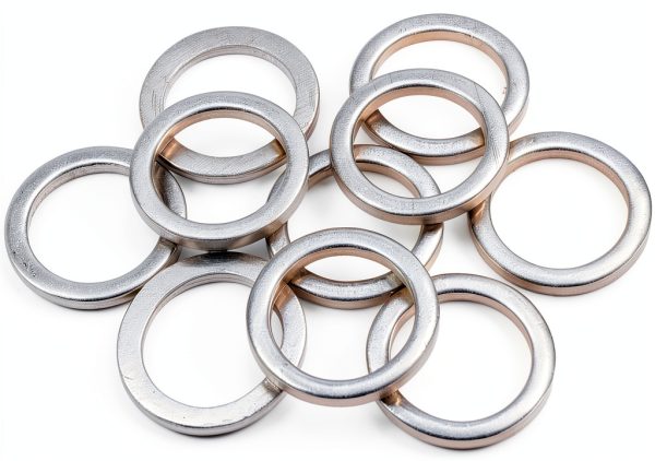 GROBARPART Engine Oil Drain Plug Gasket Aluminum 24mm O.D. 2mm Thick-0