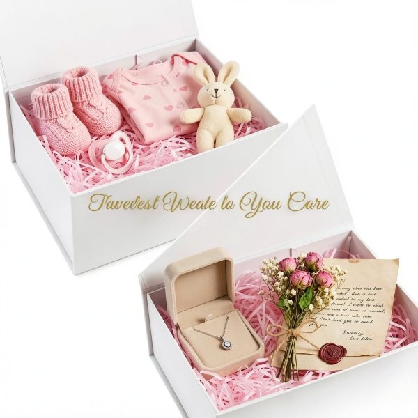 Rsgift White Gift Box with Lid, 7.8x7x3.1 Inches(Inside size:7.4x6.8x3 inches), Magnetic Closure Small box for Men - Wedding, Birthday, Graduation Packaging-3