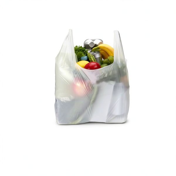 LimonLaviu Plastic Bags - 100 Pack (11.5'x 6.5" x 21') with Handles for Small Business, Restaurants, Grocery & Trash-2