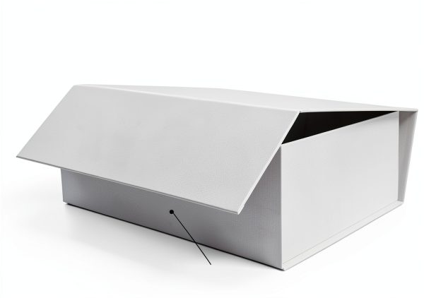 Rsgift White Gift Box with Lid, 7.8x7x3.1 Inches(Inside size:7.4x6.8x3 inches), Magnetic Closure Small box for Men - Wedding, Birthday, Graduation Packaging-6