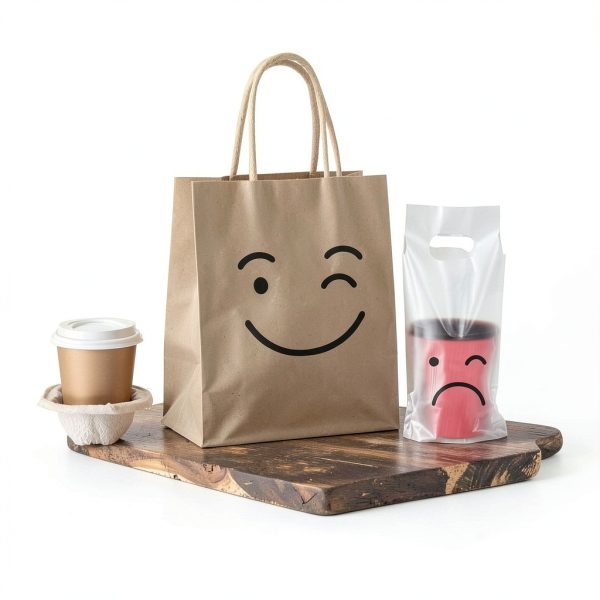 GSSUSA Brown Paper Bags Small Gift Kraft Bags 5.25x3.75x8 Bulk-2