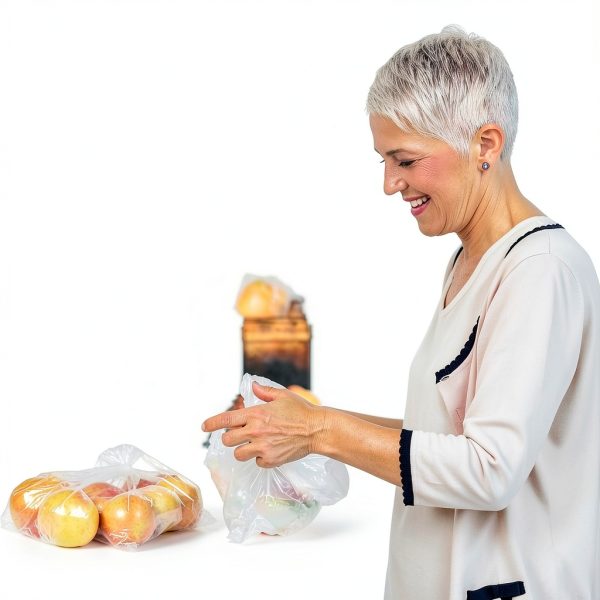 LimonLaviu Plastic Bags - 100 Pack (11.5'x 6.5" x 21') with Handles for Small Business, Restaurants, Grocery & Trash-5