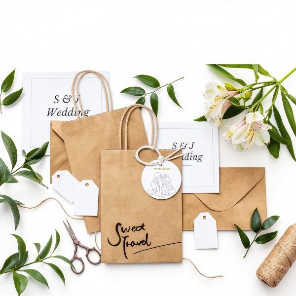 GSSUSA Brown Paper Bags Small Gift Kraft Bags 5.25x3.75x8 Bulk-4