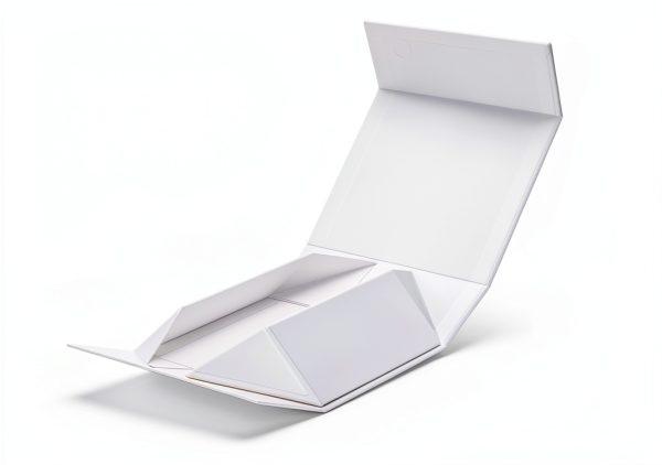 Rsgift White Gift Box with Lid, 7.8x7x3.1 Inches(Inside size:7.4x6.8x3 inches), Magnetic Closure Small box for Men - Wedding, Birthday, Graduation Packaging-2